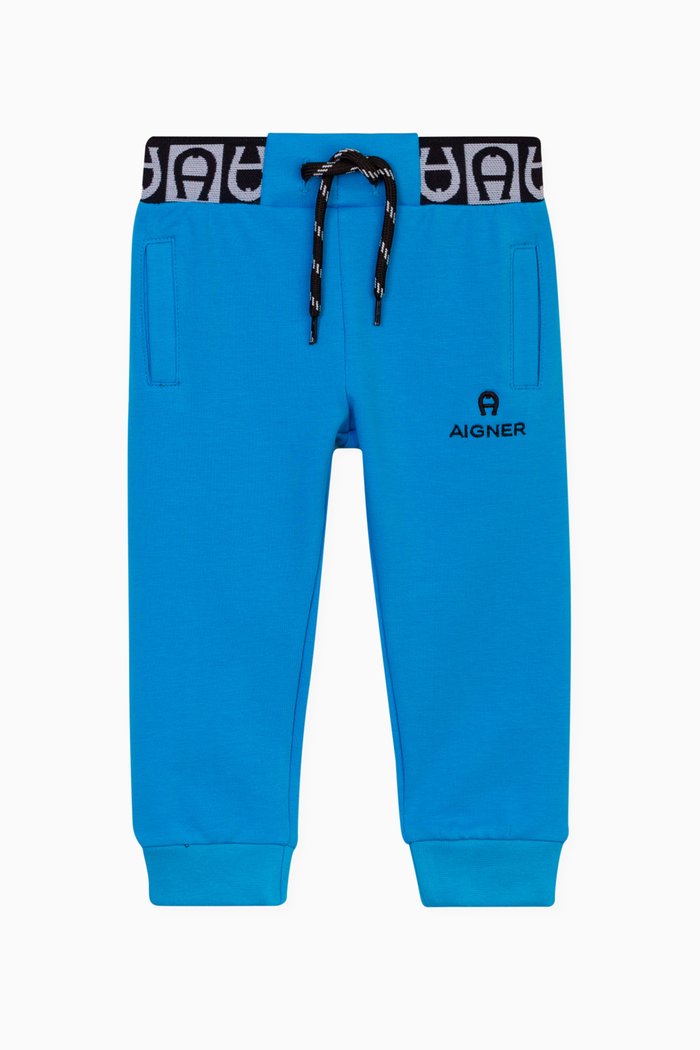 

Logo-tape Sweatpants in Stretch-cotton, Blue