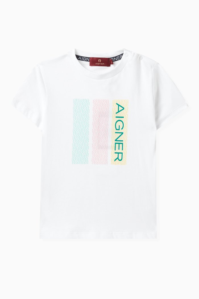 

Graphic Logo-print T-shirt in Cotton-jersey, White