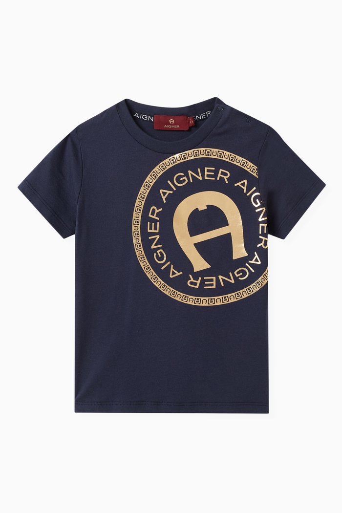 

Logo T-Shirt in Cotton, Blue