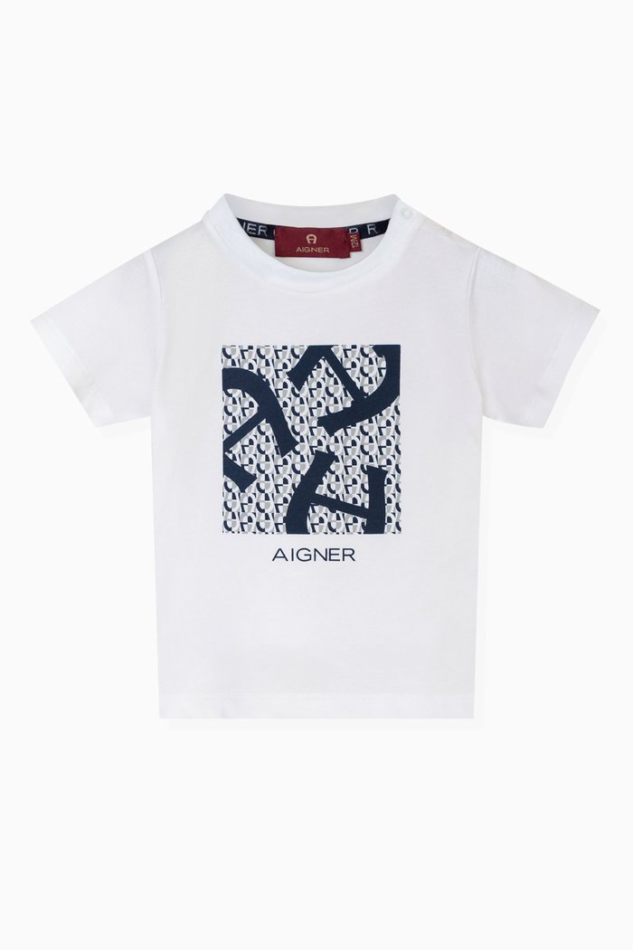 

Graphic Logo-print T-shirt in Cotton-jersey, White