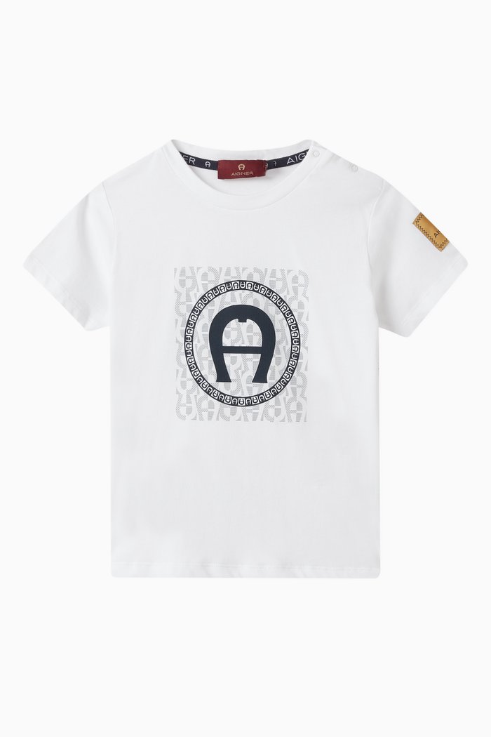 

Logo T-shirt in Cotton, Grey