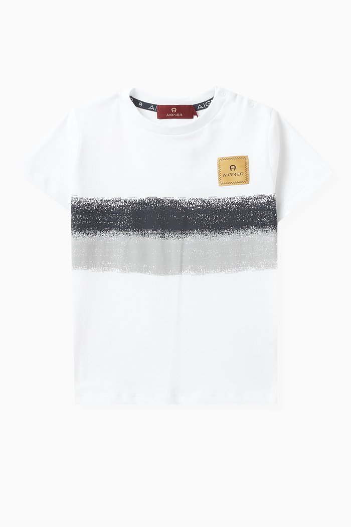 

Logo Print T-shirt in Cotton, Blue