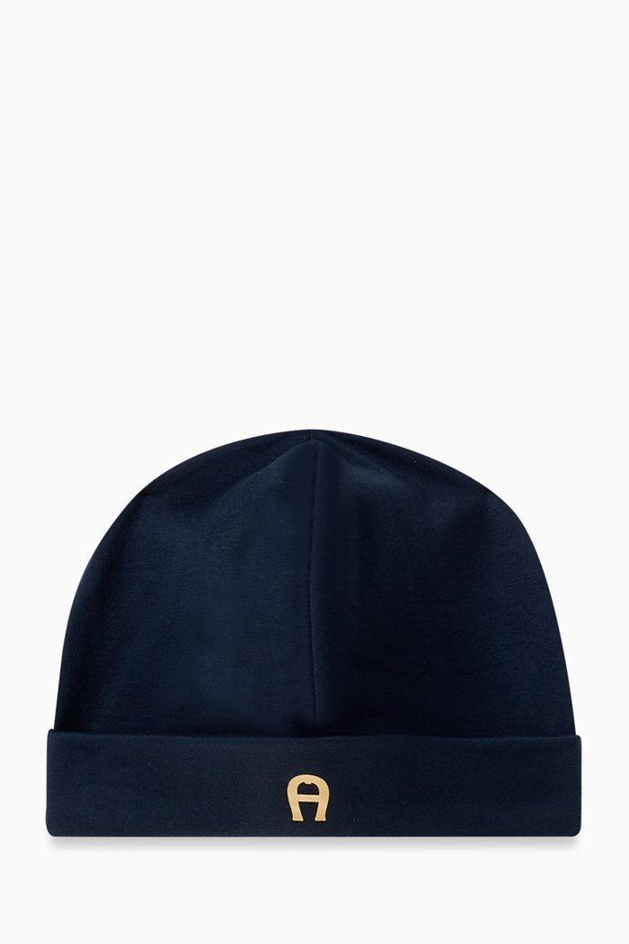 

Logo Cap in Stretch Pima Cotton, Blue