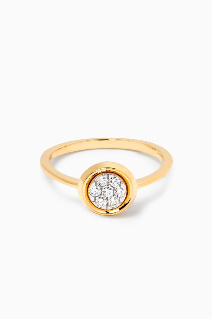 

Illusion Oval Diamond Ring in 18kt Gold, White