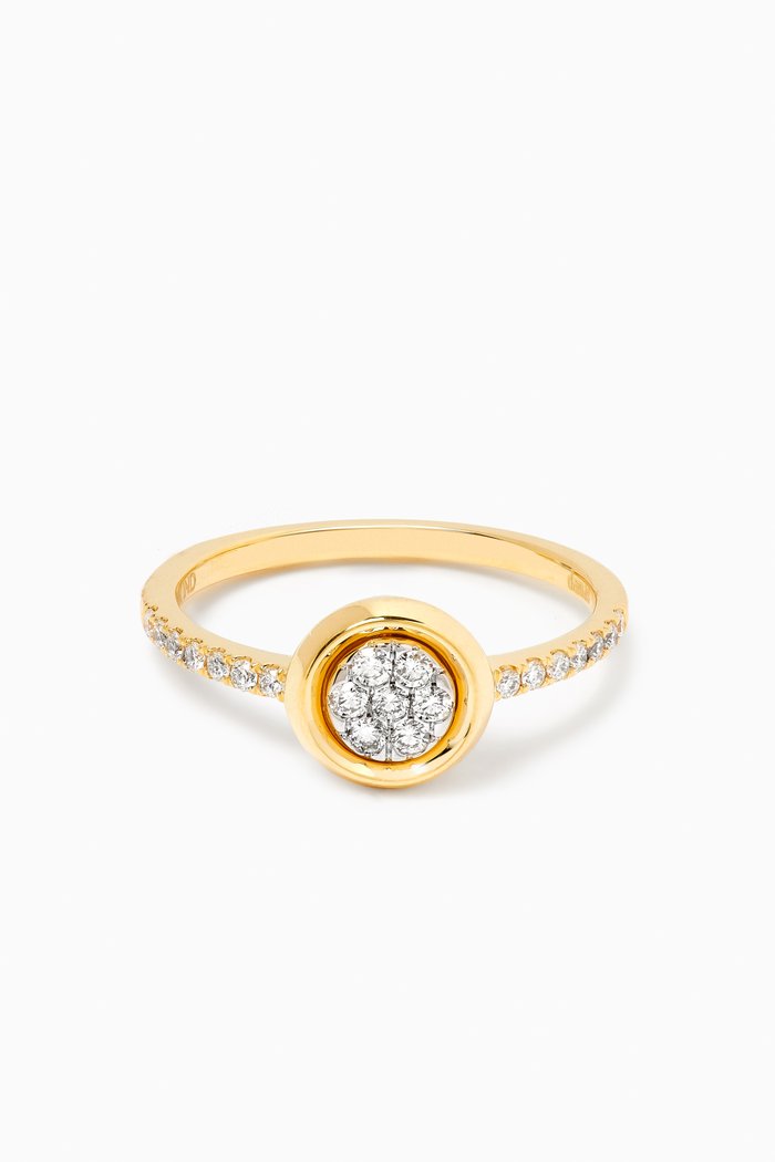

Illusion Oval Diamond Ring in 18kt Gold, White