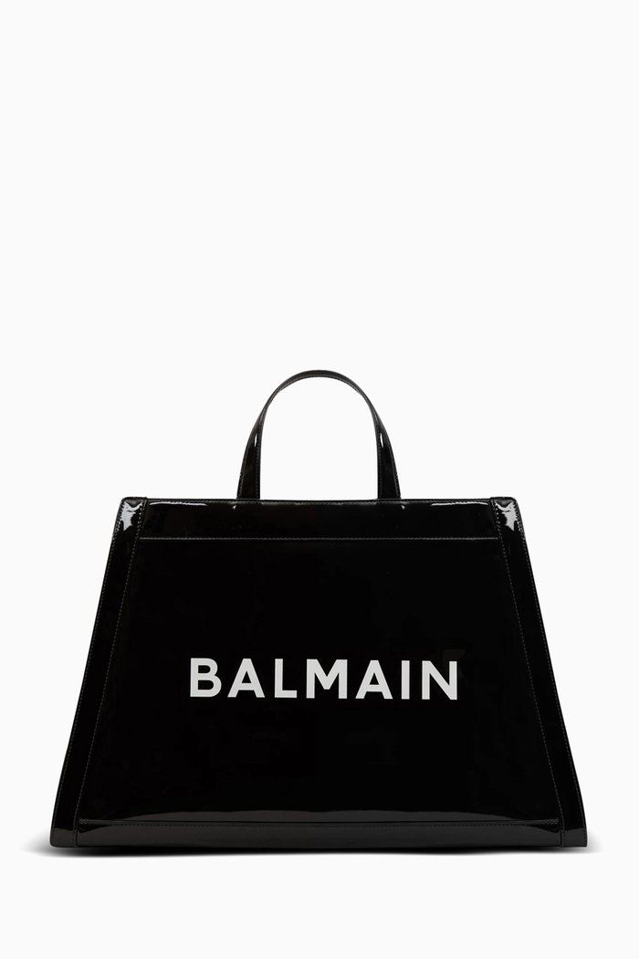 

Cabas Tote Bag in Vinyl, Black