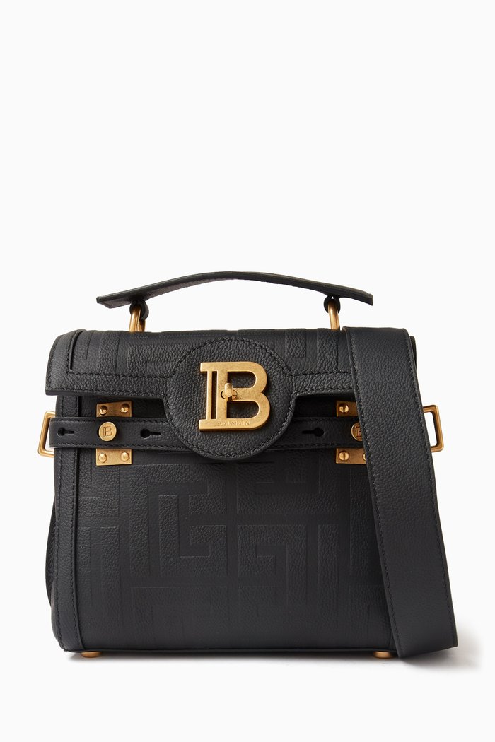 

B-Buzz 23 Top-handle Bag in Leather, Black