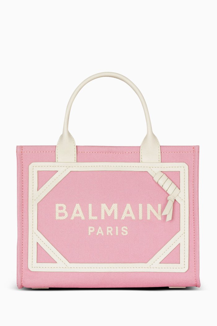 

Small B-Army Shopper Tote Bag in Canvas, Pink