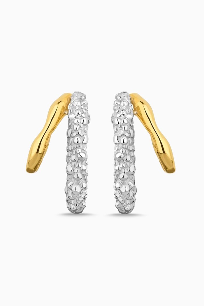 

Mini Harmonia Earrings in Sterling Silver & 18kt Gold-plated Silver, Multicolour