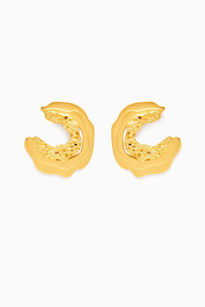 

Pacaya Earrings in 18kt Gold-plated Brass