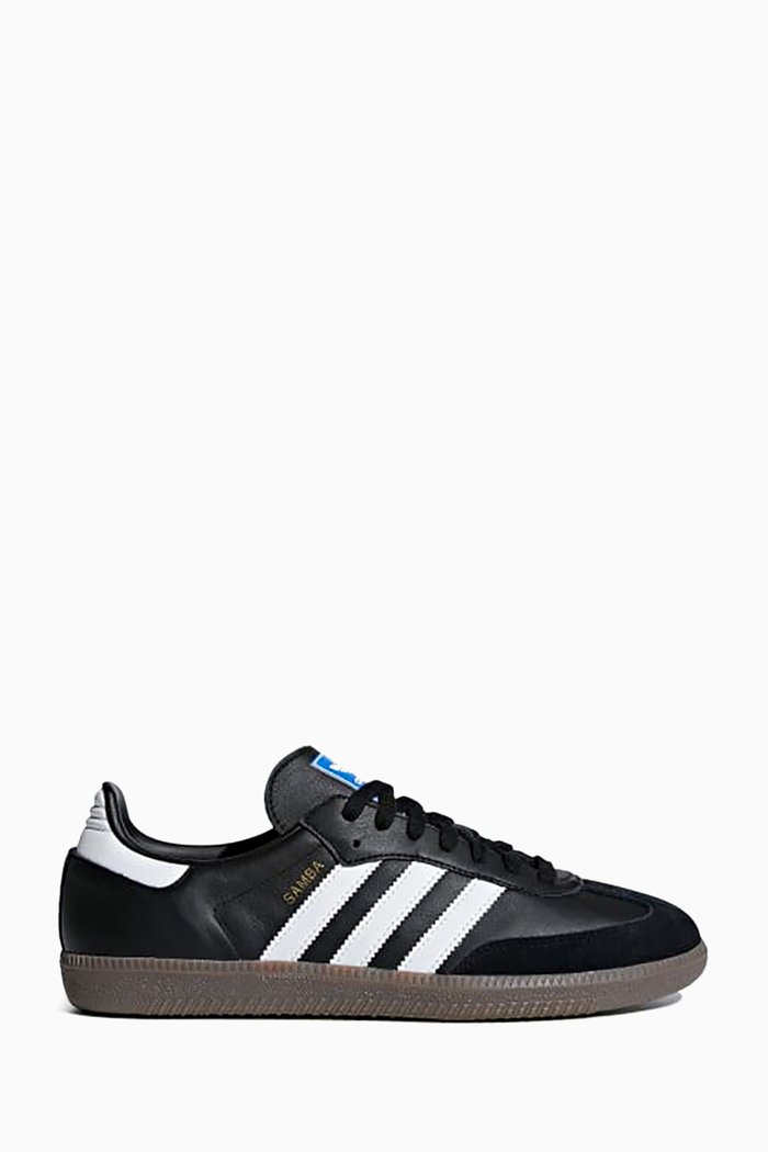 Samba OG Low-top Sneakers in Leather, Black