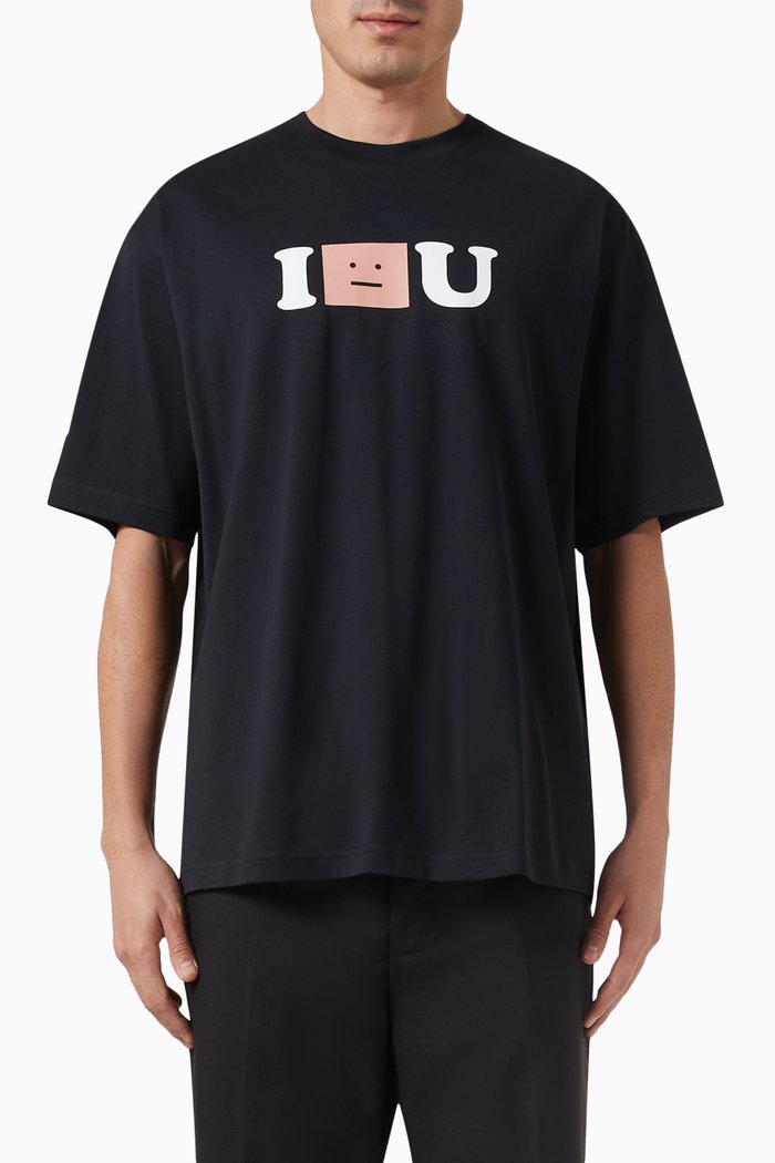 

Face Logo T-shirt in Organic Cotton-jersey, Black