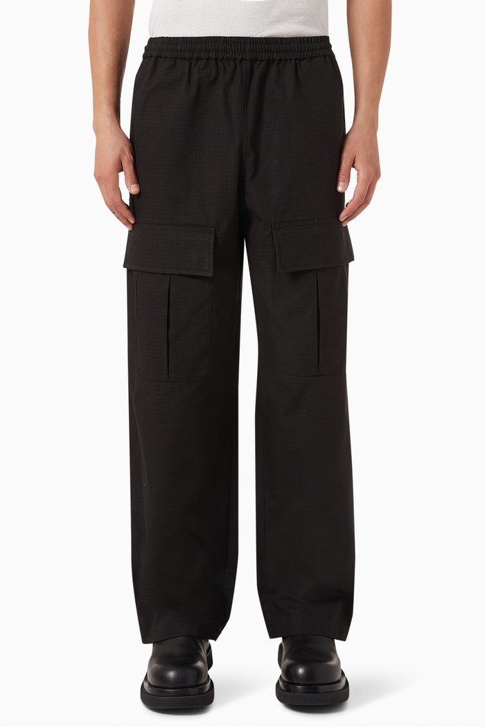 

Cargo Pants in Organic Cotton, Black