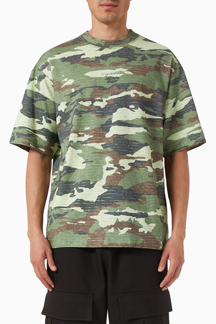 

Printed T-shirt in Organic Cotton, Green