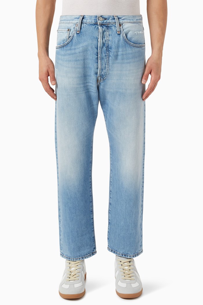 

Straight Leg Jeans in Denim, Blue