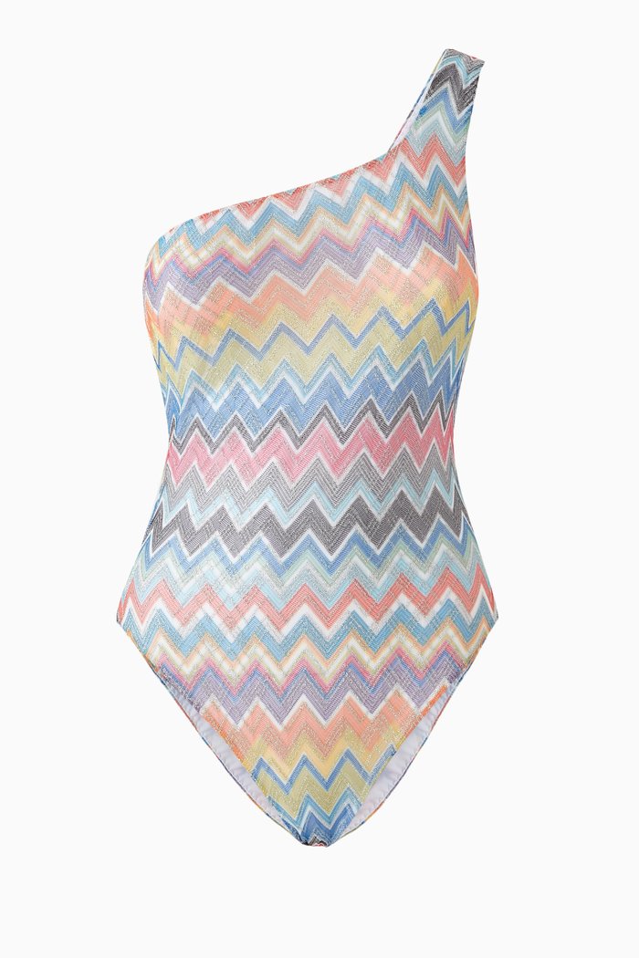 

Chevron One-piece Swimsuit, Multicolour