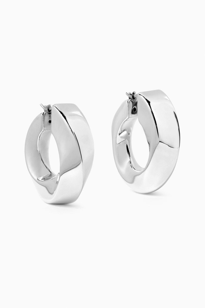 

Twist Hoop Earrings in Sterling Silver