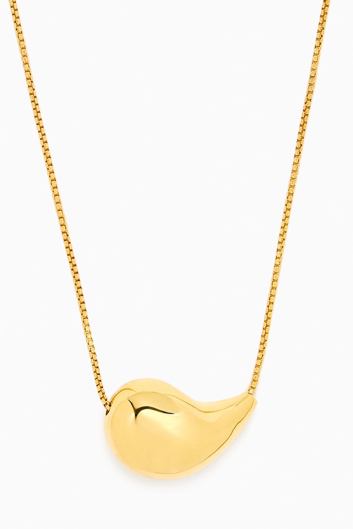 

Drop Pendant Necklace in 18kt Gold-plated Silver
