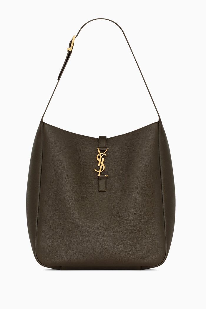 

Large Le 5 À 7 Shoulder Bag in Smooth Leather, Green