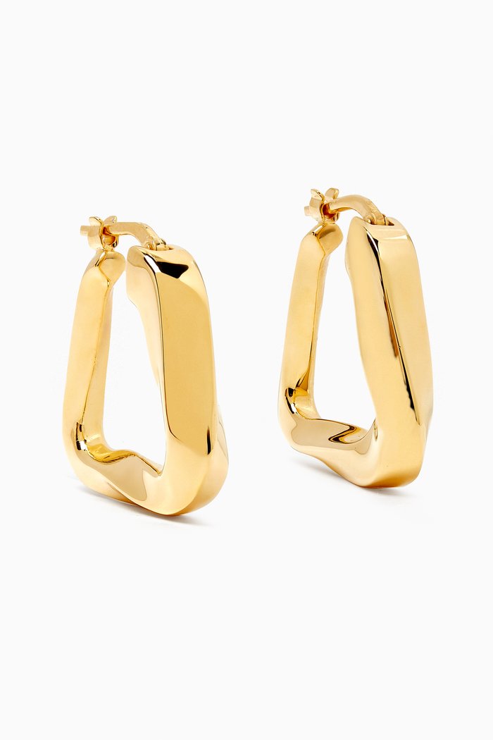 

Twist Triangle Hoops in 18kt Gold-plated Sterling Silver