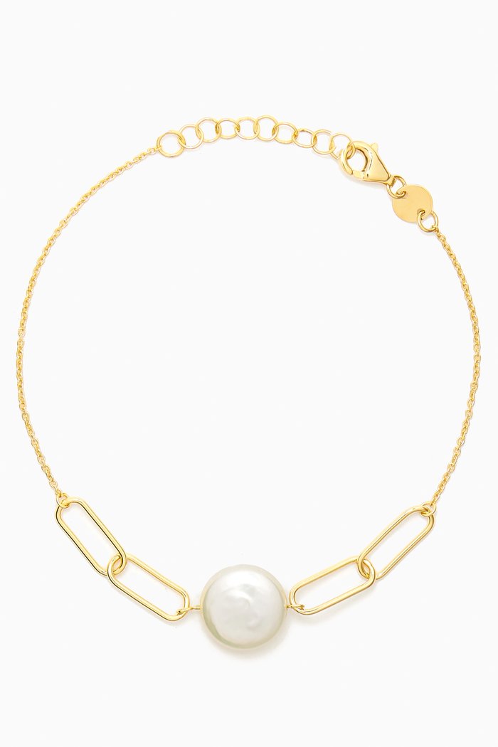 

Kiku Pearl Bracelet in 18kt Gold, Yellow