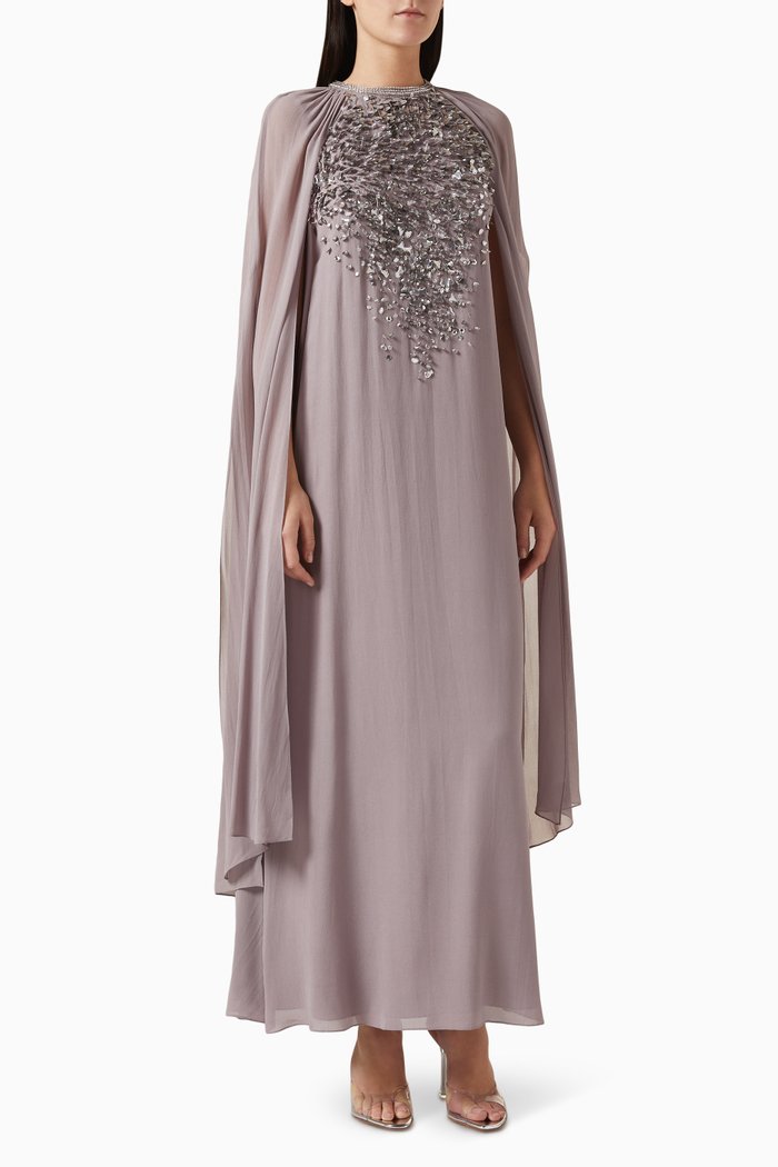 Antlia Cape Kaftan, Purple