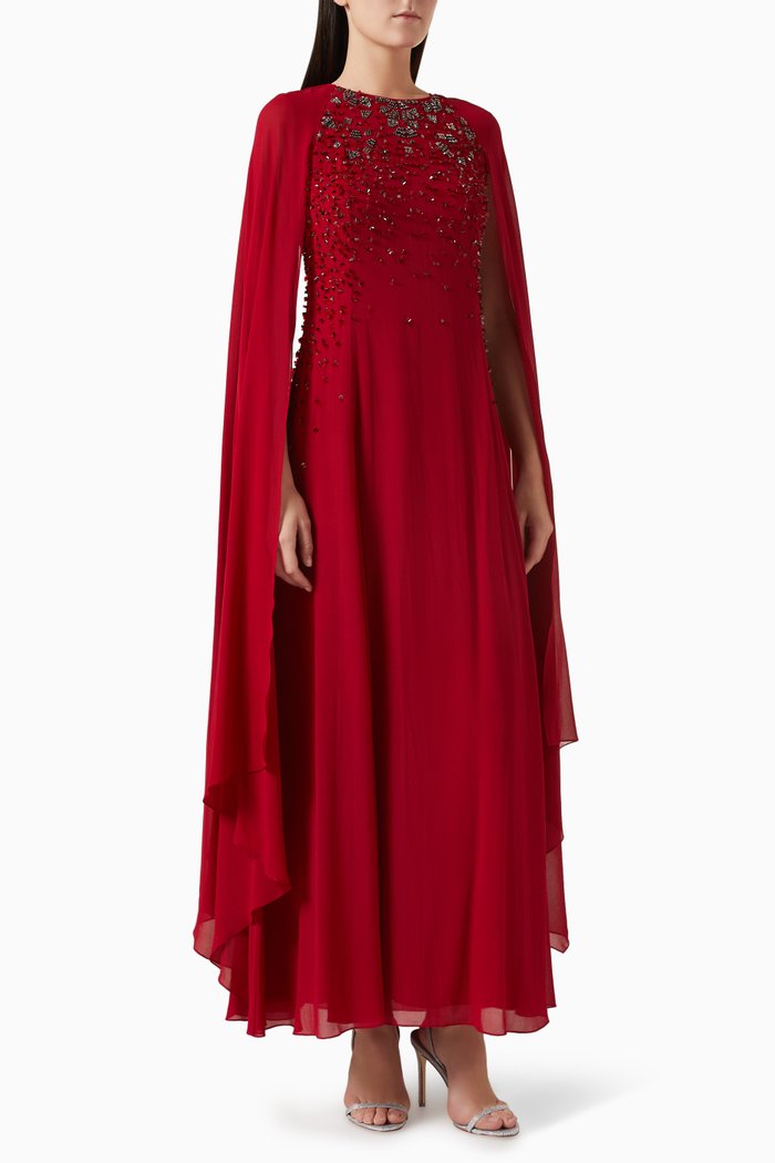 

Embellished Kaftan, Red