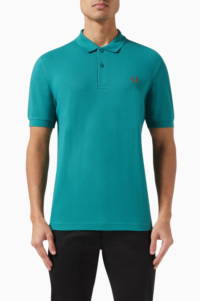 

Logo Polo in Cotton Piqué, Green