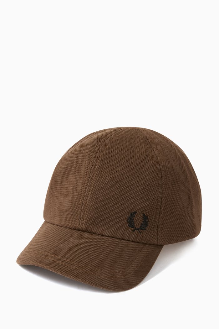 Classic Baseball Cap in Cotton Piqué, Brown
