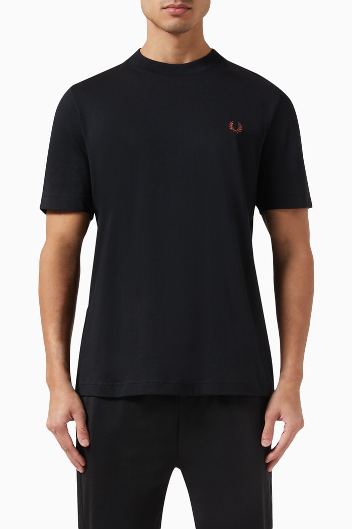 

Rave Graphic Logo T-shirt in Cotton Jersey, Black