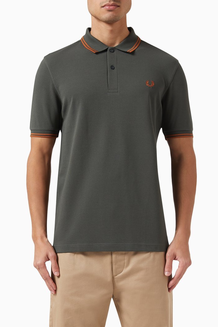 

M3600 Twin Tipped Polo Shirt in Cotton-piqué, Green