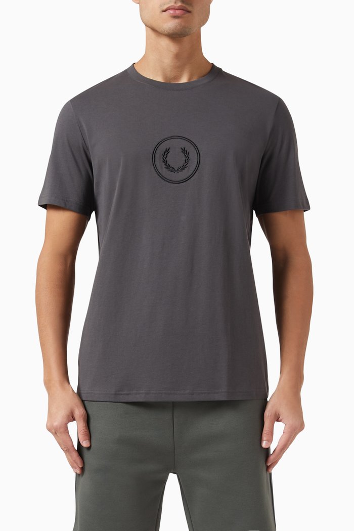 

Circle Branding T-Shirt in Cotton, Grey