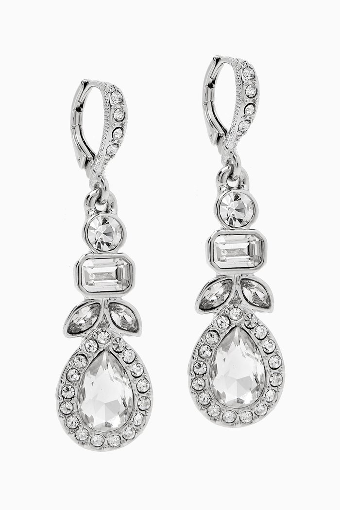 

2000s Vintage Post Earrings in Rhodium-plated Metal, Silver