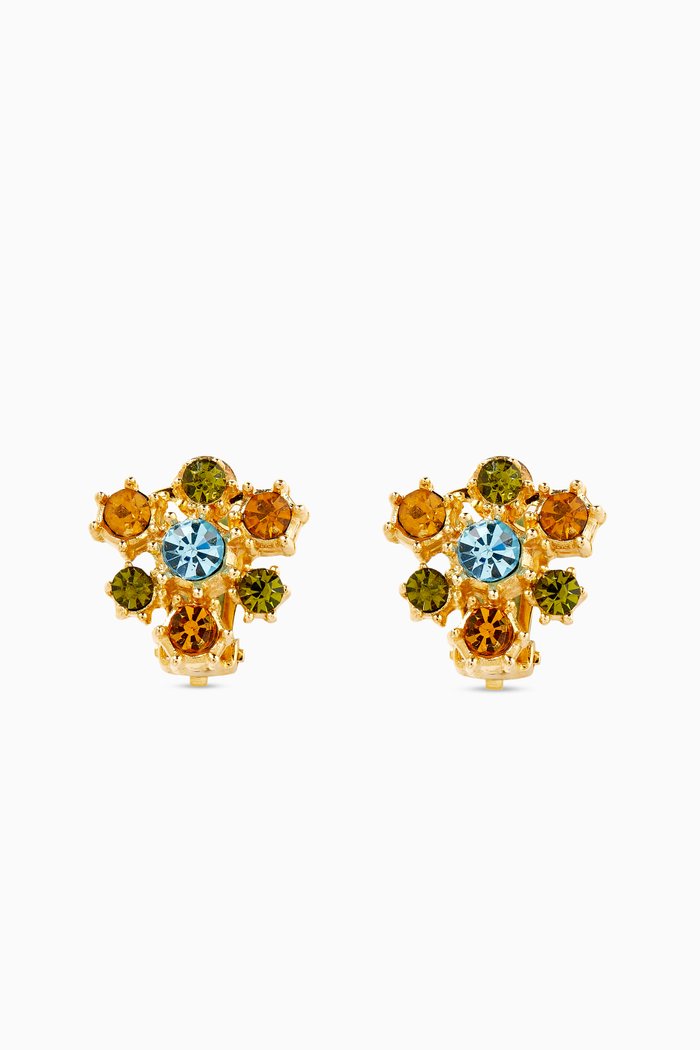 

Rediscovered 1980s Vintage Clip-on Earrings, Multicolour