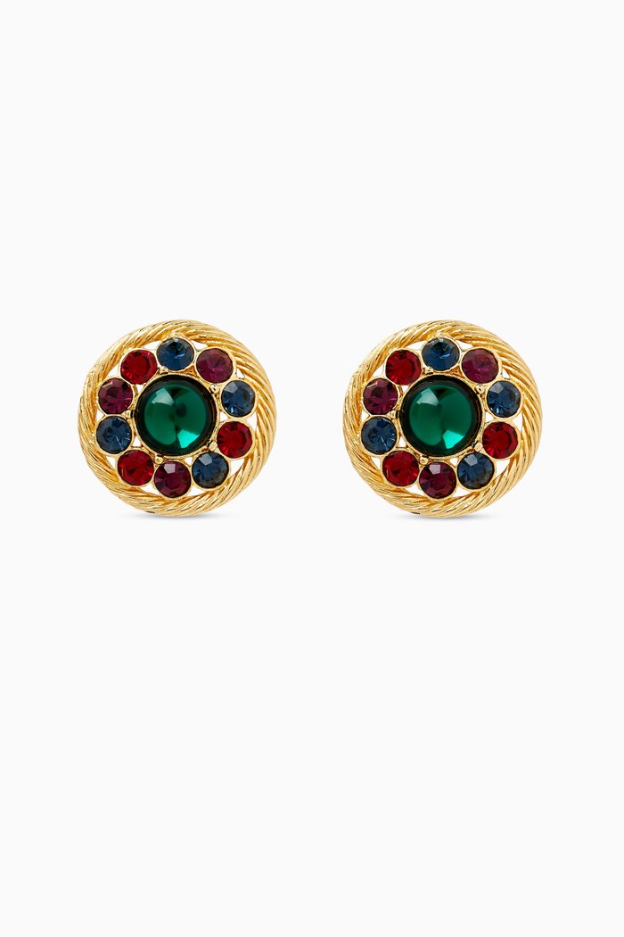 

Rediscovered 1990s Vintage Clip-on Earrings, Gold