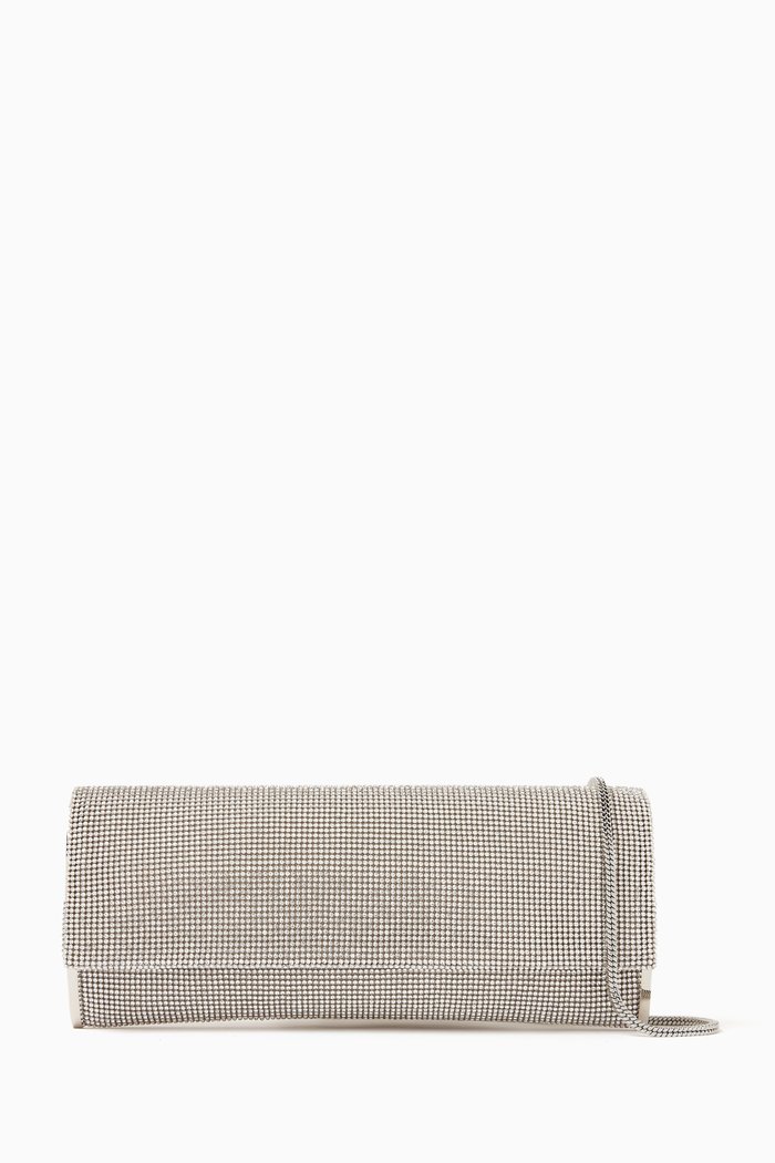 

Kate Clutch Bag in Crystal Mesh, Silver