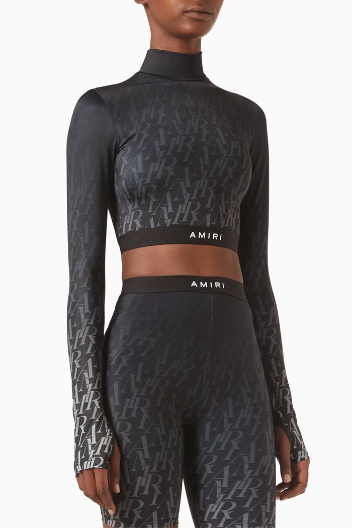 

Burnout Logo Crop Top, Black