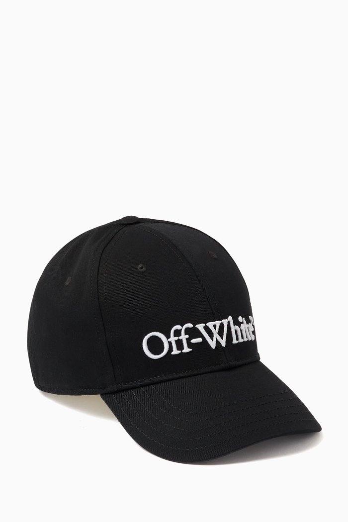 

Embroidered Bookish Logo Baseball Cap in Cotton, Black