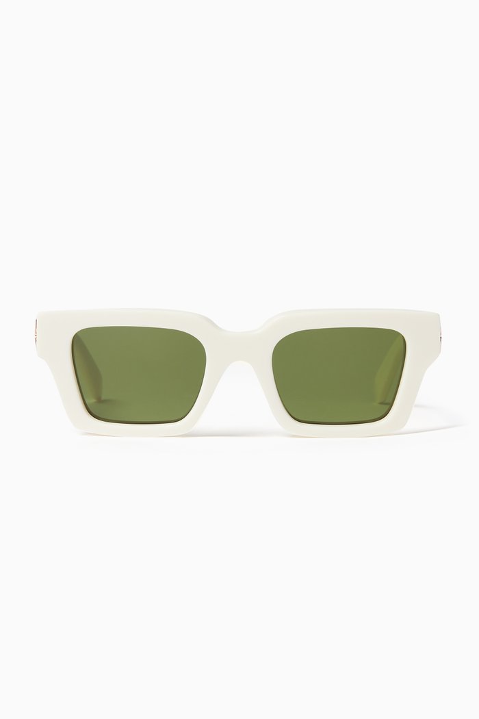 

Virgil Square-frame Sunglasses in Acetate, White