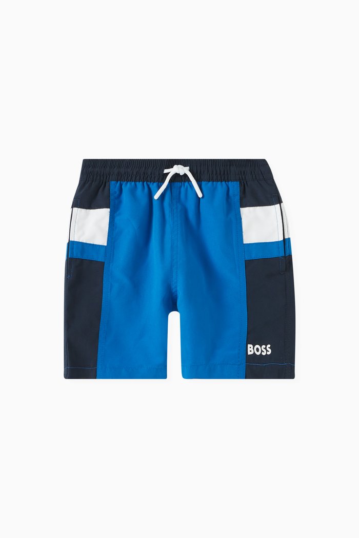 

Colour-block Swim Shorts, Blue