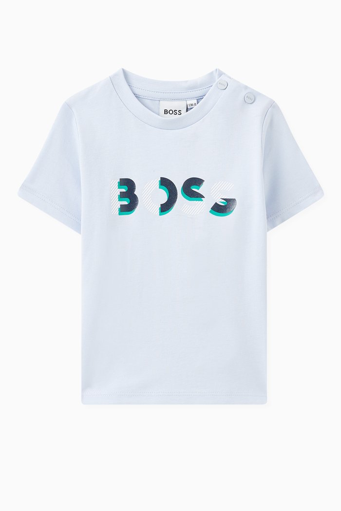 

Logo T-Shirt in Cotton, Blue
