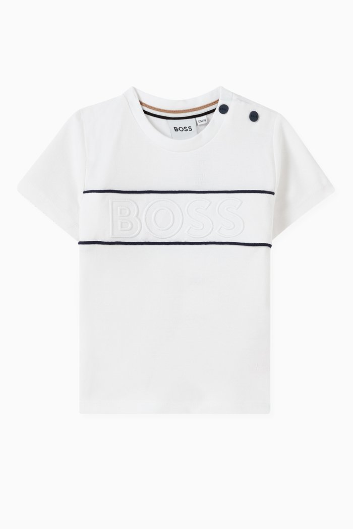 

Logo-embroidered T-shirt in Cotton, White