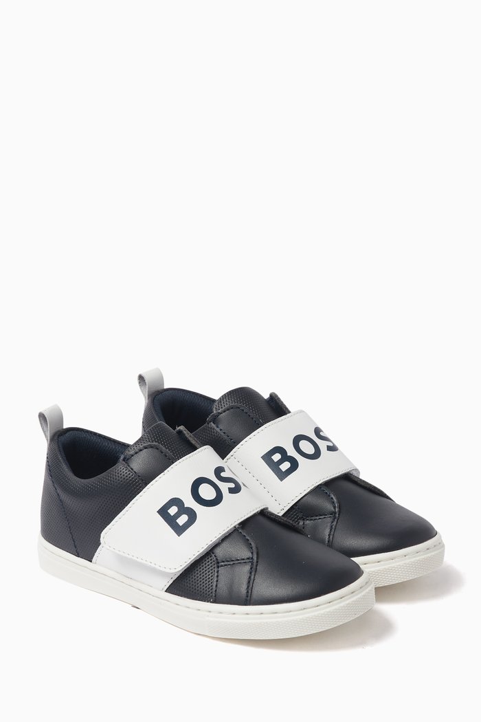 

Logo Sneakers in Leather, Blue