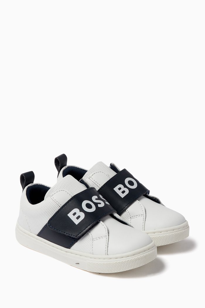 

Logo Sneakers in Leather, White
