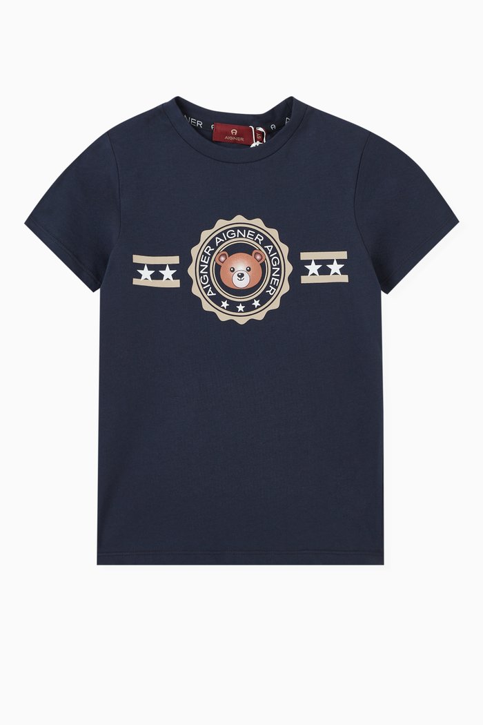 

Logo-print T-shirt in Cotton-jersey, Blue