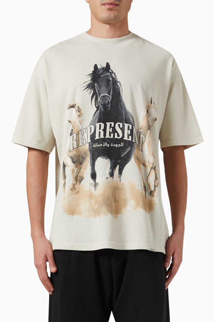 

Arabian Horses T-shirt in Cotton-jersey, Neutral