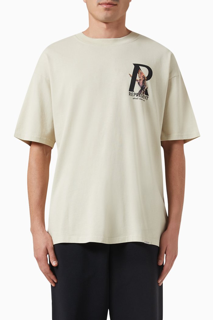 

Initial Falcon T-shirt in Cotton-jersey, Neutral