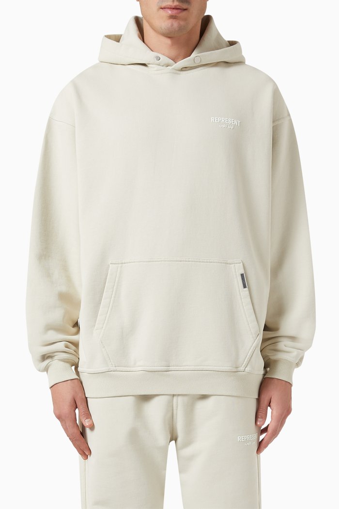 

Owners Club Logo Hoodie in Loopback Jersey, Neutral