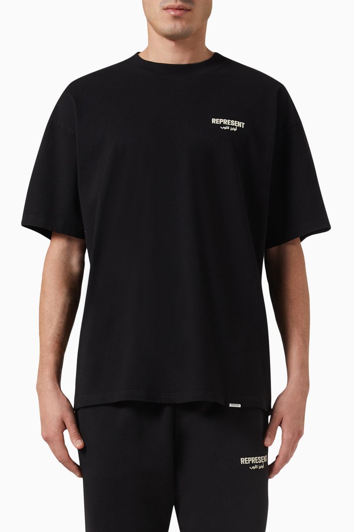 

Owners Club Logo T-shirt in Cotton-jersey, Black