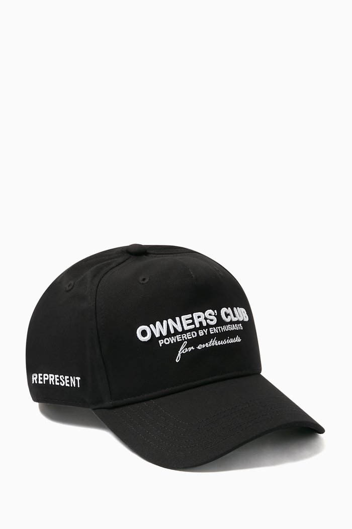 

Owners Club Snapback Cap in Cotton, Black